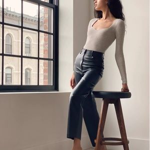 Aritzia Vegan Leather Pants